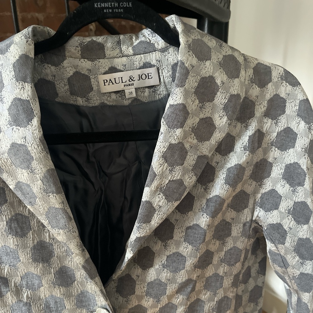 Paul & Joe Hexagon Patterned Blazer